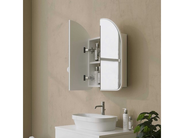 Hope cabinet badkamerkast | 100% hardboard | wit - afbeelding 5 van  7