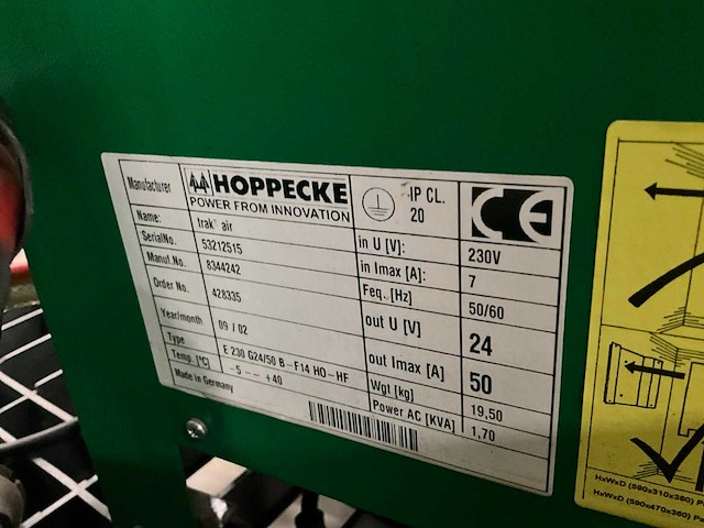 Hoppecke trak air acculader (2x) - afbeelding 5 van  7
