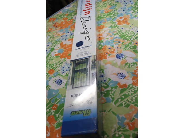 Hor gordijn marineblauw - afbeelding 2 van  3