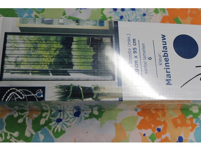 Hor gordijn marineblauw - afbeelding 3 van  3