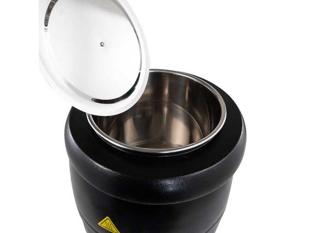 Horeca-apparatuur - 10l elektrische soepterrine, zwart, 4000w - soeppot - afbeelding 2 van  4