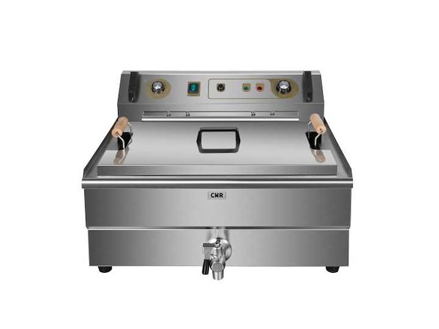 Horeca apparatuur - 30l aanrechtfrituurpan met kraan - frieuse - afbeelding 1 van  4