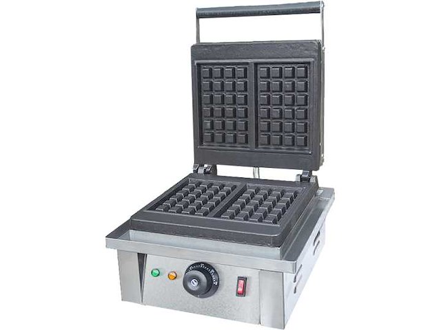 Horeca-apparatuur - eenvoudige professionele elektrische wafelijzer - gdwf-04 - wafelijzer - broodrooster en broodroostermachine - afbeelding 1 van  1
