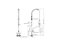 Horeca-apparatuur - handdouchekraan - keukenmixer kraan (3x) - afbeelding 2 van  2