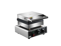 Horeca-apparatuur - professioneel elektrisch wafelijzer eenvoudig 4x4 - kwb-1s - wafelijzer - afbeelding 1 van  4