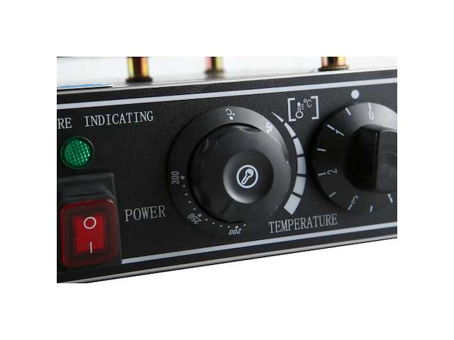 Horeca apparatuur - professioneel elektrisch wafelijzer simple 4x4 - kwb-1s - broodrooster en broodrooster (3x) - afbeelding 4 van  4