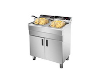Horeca apparatuur - professionele dubbele elektrische friteuse 16l + 16l - airfryer - afbeelding 1 van  3