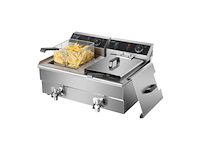 Horeca apparatuur - professionele elektrische friteuse 2 manden 13l - horeca apparatuur - frituur - afbeelding 2 van  4