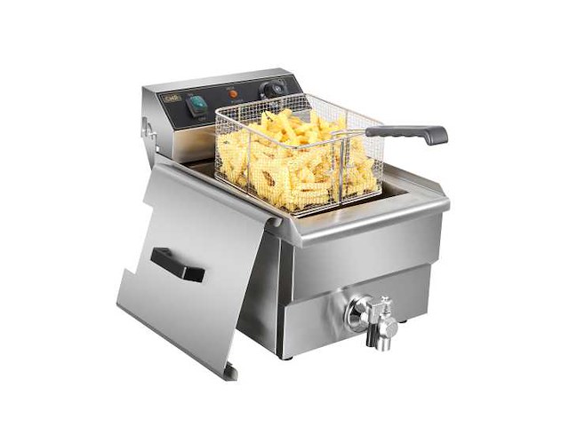 Horeca-apparatuur - professionele elektrische frituurpan 1 manden 13l - horeca-apparatuur - frietureuse - afbeelding 1 van  4