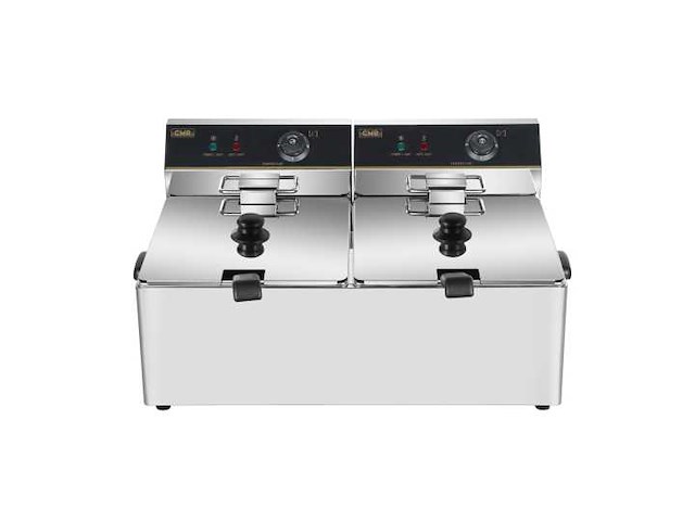 Horeca-apparatuur - professionele elektrische frituurpan 2 manden 11l - frieuse (3x) - afbeelding 1 van  4