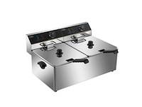 Horeca-apparatuur - professionele elektrische frituurpan 2 manden 11l - frieuse (3x) - afbeelding 4 van  4