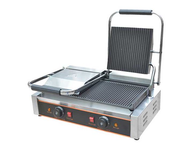 Horeca-apparatuur - professionele elektrische grill dubbel - gdcg813 - andere kookaccessoires (3x) - afbeelding 1 van  1