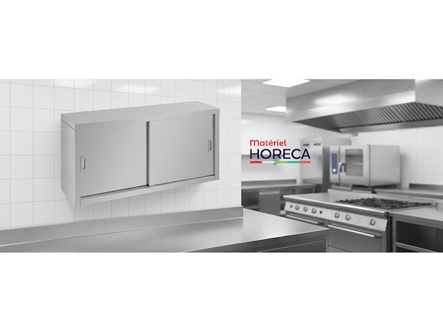 Horeca-apparatuur - roestvrijstalen wandkast - gdwcs184 - kledingkast - keukenelement - afbeelding 2 van  2
