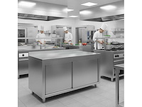 Horeca-apparatuur - werkkast met achterwand 2000 x 700 mm - keukenelement - afbeelding 2 van  2