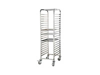 Horeca-materiaal - 20-tray trolley lr-20l - diepte 630 mm, breedte 460 mm, hoogte 1860 mm - merk horeca materiaal - tray trolley - serveertrolley (3x) - afbeelding 1 van  1