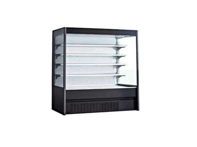 Horeca-materiaal - 2m positieve led wanddisplaykast - afbeelding 1 van  3