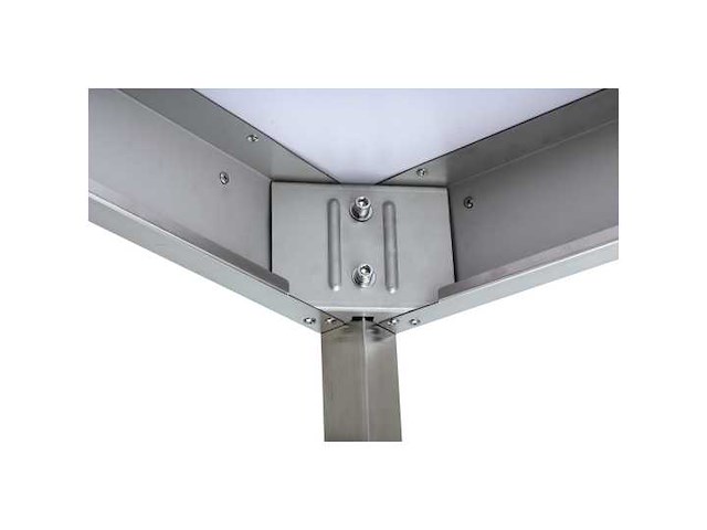 Horeca-materiaal - roestvrijstalen tafel met onderplank en achterwand 1800 x 700mm - werktafel (3x) - afbeelding 3 van  3