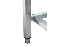 Horeca-materiaal - roestvrijstalen tafel met subplank 1600 x 700mm - werktafel - afbeelding 3 van  3