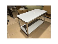 Horeca-materiaal - roestvrijstalen tafel met subplank 800 x 700mm - werktafel - afbeelding 3 van  4