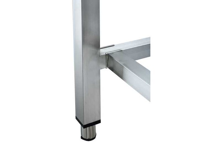 Horeca-materiaal - roestvrijstalen tafel met subplank 800 x 700mm - werktafel - afbeelding 2 van  4