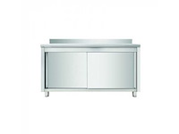 Horeca-materiaal - werkkast met achterwand 1600 x 700 mm - keukenelement (3x) - afbeelding 2 van  2