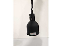Horeca-materiaal - zwarte warmtelamp met 175mm diameter. - warmtelamp - afbeelding 1 van  4