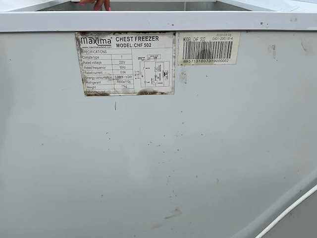 Horeca maxima - chf502 - freezer - afbeelding 3 van  3