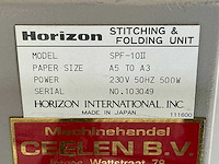Horizon spf-10ii vouw- en nietmachine met voorsnijder - afbeelding 6 van  6