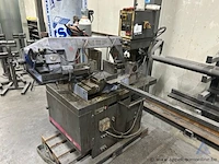 Horizontale beugelzaagmachine mep shark 280, bouwjaar 1999. voorzien van een vermogen van 1,9 kw en een aansluiting van 400 v, 3 fasen.