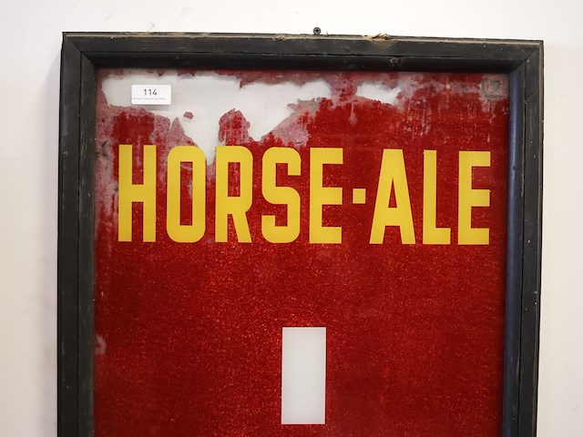 Horse -ale glazen vintage reclame - afbeelding 2 van  6
