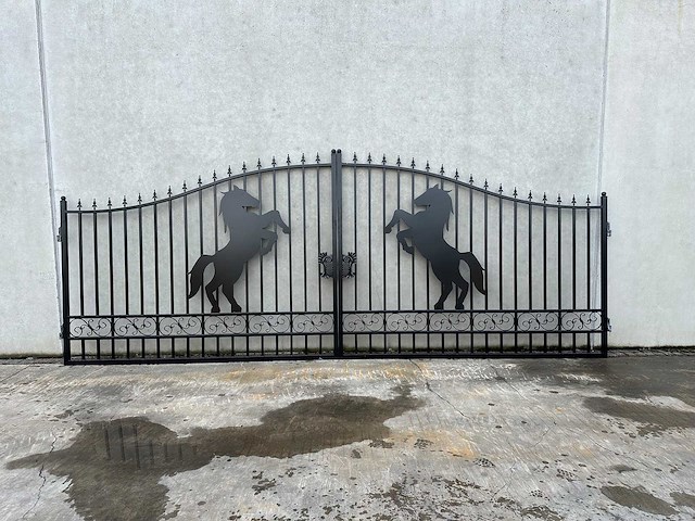 Horse design gate 6000mm - poort - afbeelding 1 van  15