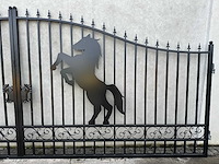 Horse design gate 6000mm - poort - afbeelding 4 van  15