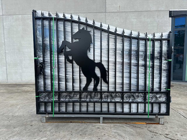 Horse design gate 6000mm - poort - afbeelding 8 van  15