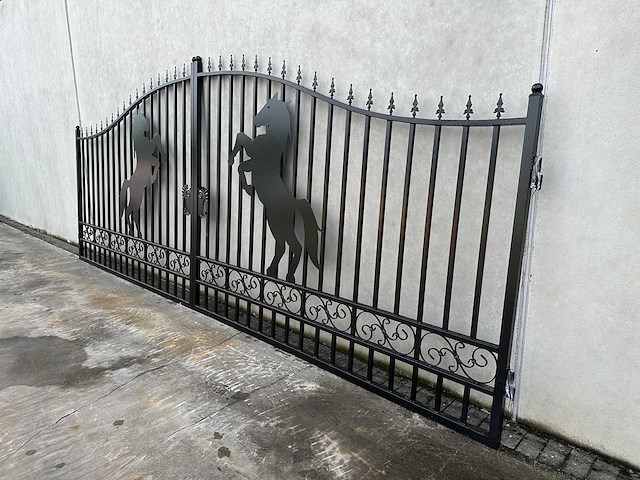 Horse design gate 6000mm - poort - afbeelding 5 van  15