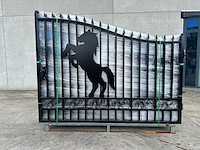 Horse design gate 6000mm - poort - afbeelding 8 van  15