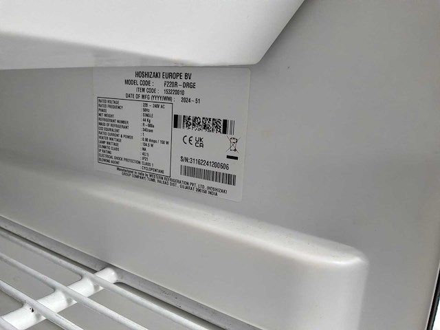 Hoshizaki f220r-drge diepvriezer - afbeelding 6 van  7