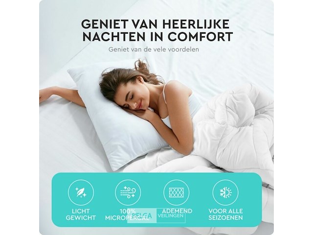 Hoteldekbed 200x200cm - afbeelding 4 van  7