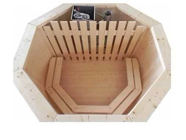 Hottub - sparrenhout, rvs kachel - vonato - 0 - wooden tranquil - afbeelding 2 van  9