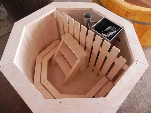 Hottub - vonato - 0 - houten hottub met kachel - afbeelding 3 van  9