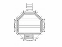 Hottub - vonato - wooden tranquil - 0 - houten hottub met kachel - afbeelding 6 van  9
