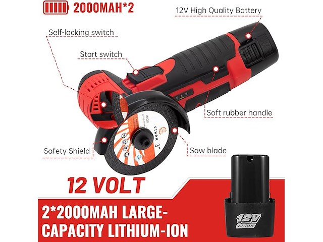 Housiwill mini-accuschuurmachine - afbeelding 2 van  4