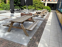Hout terrasbank (4x) - afbeelding 1 van  4