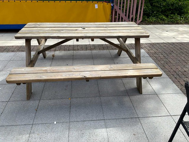 Hout terrasbank (4x) - afbeelding 3 van  4