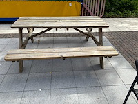 Hout terrasbank (4x) - afbeelding 3 van  4