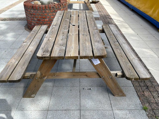 Hout terrasbank (4x) - afbeelding 2 van  4