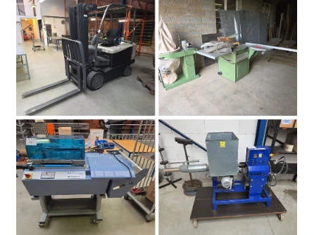 Houtbewerkingsmachines, metaalbewerkingsmachines en hefmiddelen