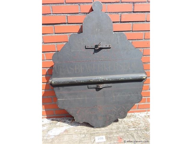 Houten 19de eeuws bord - afbeelding 5 van  6