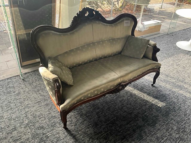 Houten 2-zits zetel - afbeelding 2 van  4