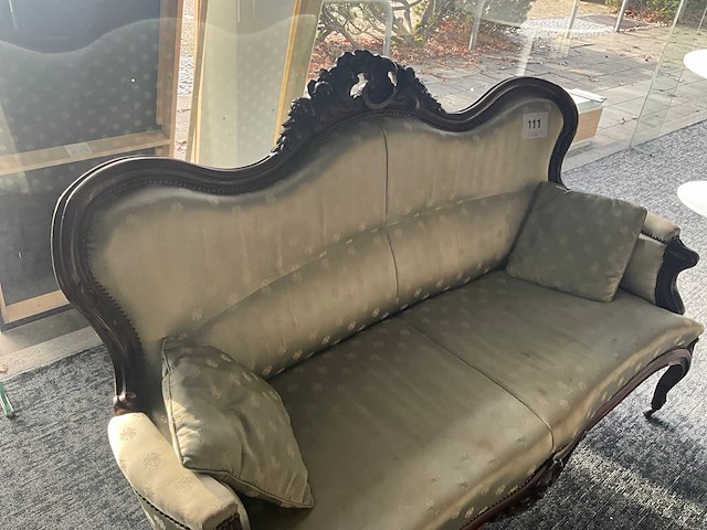 Houten 2-zits zetel - afbeelding 3 van  4