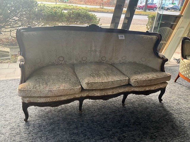 Houten 3-zits zetel - afbeelding 1 van  4